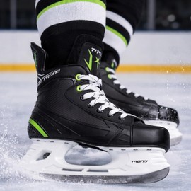 TronX Stryker 3.0 Senior Adult Junior Kids Ice Hockey Skates, New for 2023 (Skate Size 10 (Shoe Size 11-11.5))