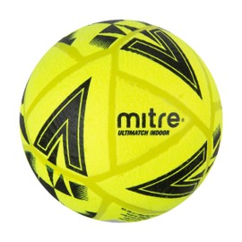 Mitre Ultimatch Indoor Football, Shape Retention, Ball, Yellow