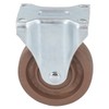 Nylon Caster 4in Fixed Plate Caster Wheel Heat Resistant for