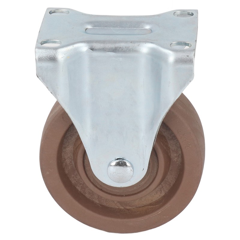 Nylon Caster 4in Fixed Plate Caster Wheel Heat Resistant for