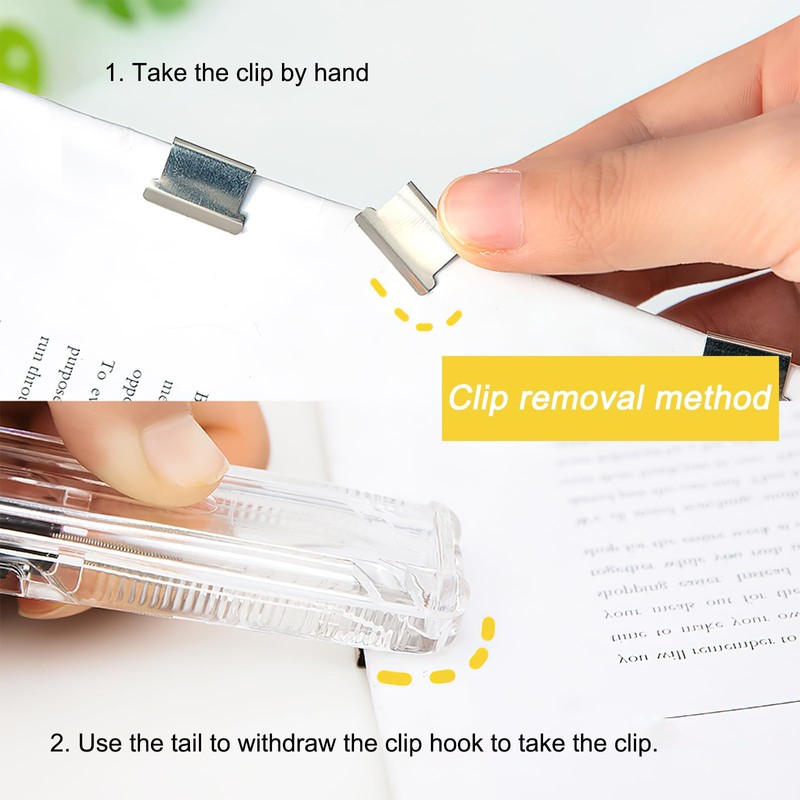 Boxkat 1 Pcs Portable Recyclable Handheld Paper Clam Clip Dispenser