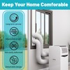 Chiligent Dual Hose Portable Air Conditioner Window Kit, 5.9" Diameter