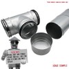 I-sells Metal Ducting End Cap 125mm / 5 inch Male/Female
