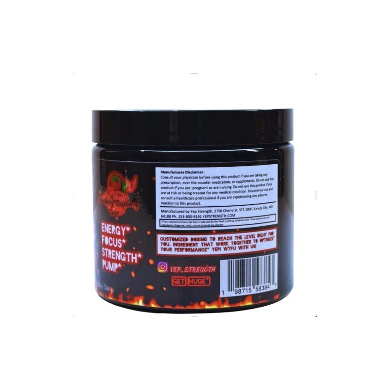 YEP Wake The Faith Up Advanced Pre-Workout - Strawberry Raspberry