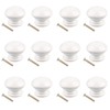 Jiayaus 12pcs Drawer Knobs, Wooden Door Knobs for Cupboards with