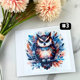 UV DTF DECALS, 4" height, Cup Decals, Cup Stickers, Cup Decor - Decal: #3 - Owl