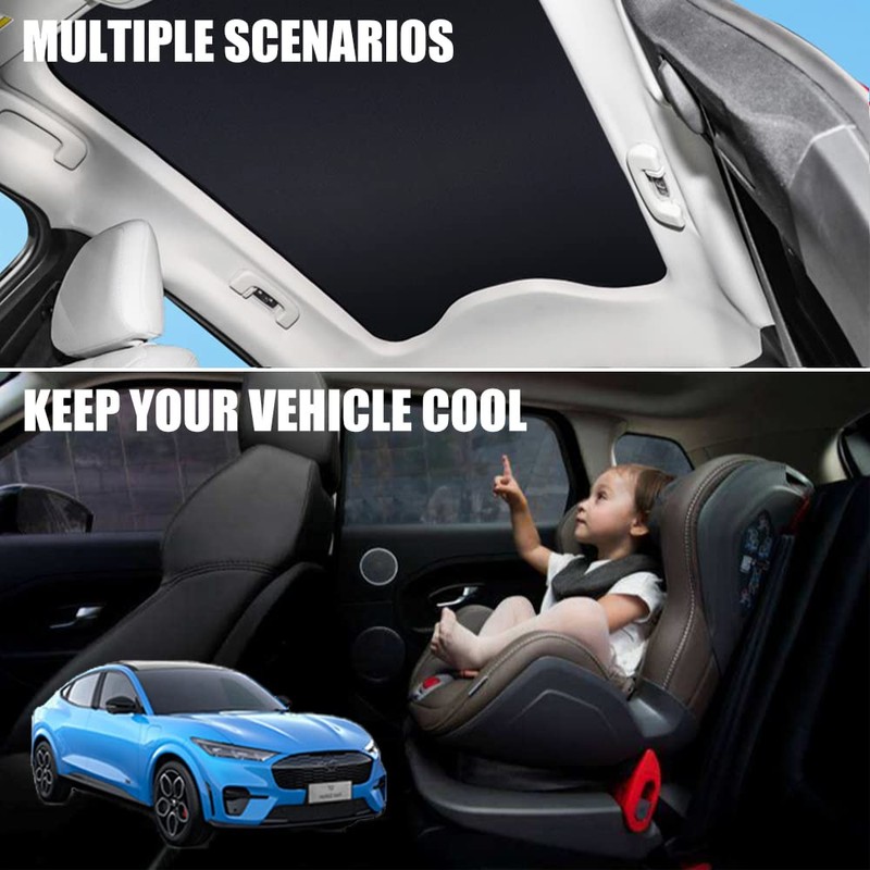 Blazeray for Ford Mustang 2021 2022 2023 Mach E Sunshade,