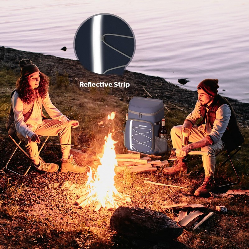 Maelstrom Cooler Backpack,35 Can Backpack Cooler Leakproof,Insulated Soft Cooler Bag,Beach