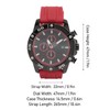 Waterproof Chronograph Watch Fashion Casual Mechanical Silicone Calendar Business Watch