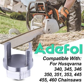 Adefol 502541603 Clutch Removal Tool with 10 & 14mm Piston Stop Tool for Husqvarna 340, 345, 346, 350, 351, 353, 445, 455, 460 Chainsaws - Piston Stop Tool for 2 Stroke & 4 Stroke Engines