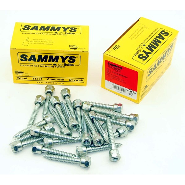 (25) Sammys 3/8-16 x 2-1/2 Threaded Rod Hanger for Wood