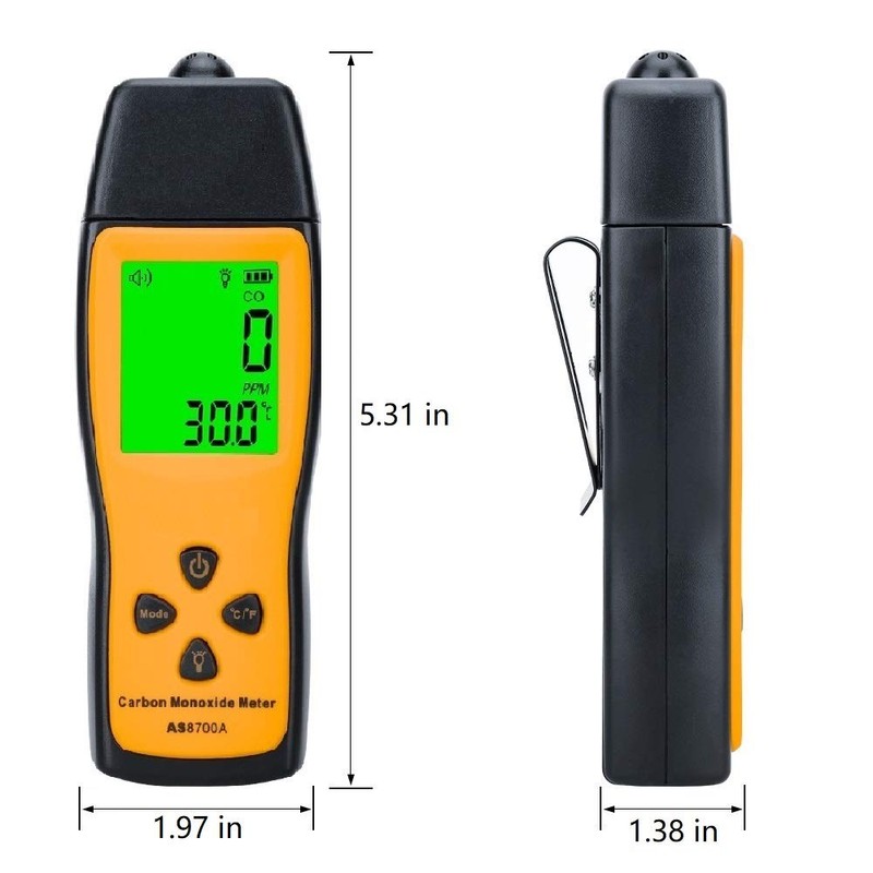 Handheld Carbon Monoxide Meter, Portable Carbon Monoxide Detector, Professional-Grade CO