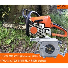 AiBiCi MS250 Carburetor for Stihl 021 023 025 MS210 MS230 Chainsaw Carb with 1123 160 1650 Air Filter Fuel Line Tune Up Kit Replace Walbro WT286