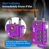 TSA Approved Cable Luggage Locks, Re-settable Combination with Alloy Body