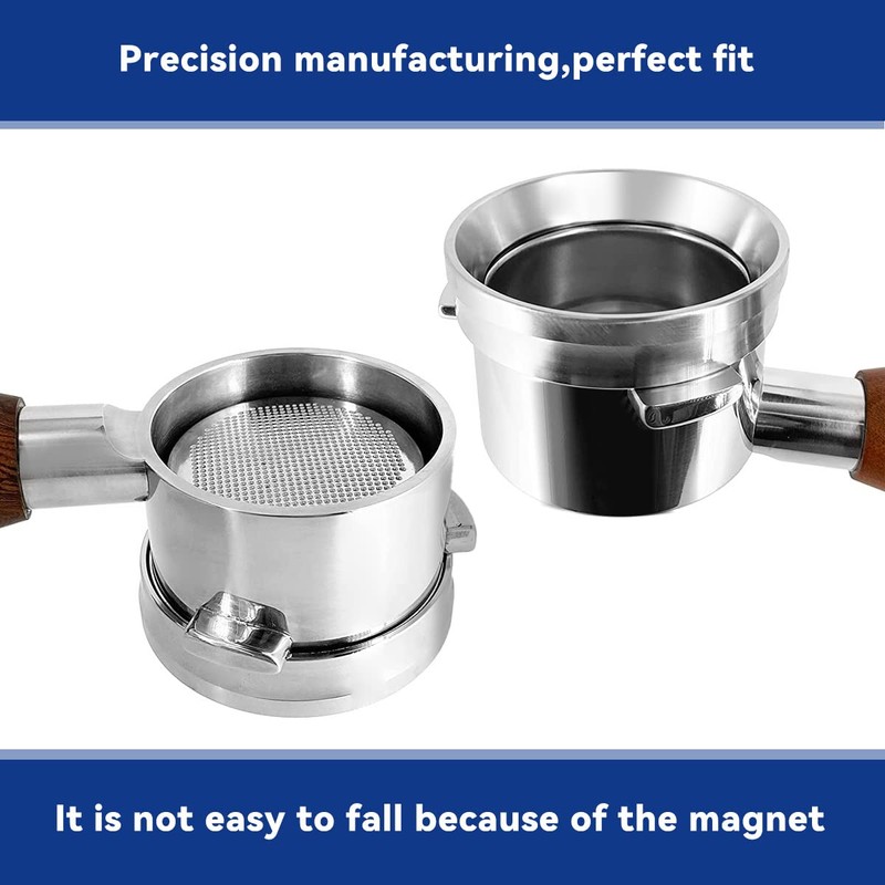 54mm Dosing Funnel, Proxima Direct Stainless Steel Espresso Coffee Dosing