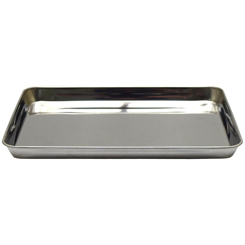 Takagi Stainless Steel Square Tray, Deep, Large, Silver
