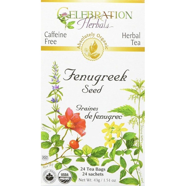 Celebration Herbals Organic Fenugreek Seed Tea 24 bags