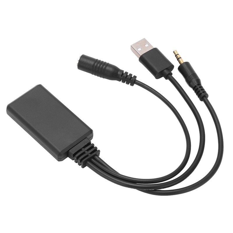 Car Aux Bluetooth 5.0 Adapter Audio Cable with Microphone Handsfree