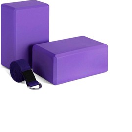 Venbytech for Yoga Block and Yoga Strap Set, 2 Soft Non-Yoga 9×6×4 8FT