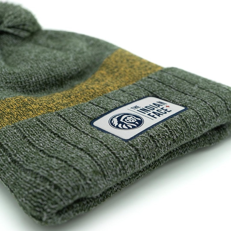 The Indian Face IF-A06-23M03C03-UN Gorros Peak Verde/Marrón, Unisex, One Size