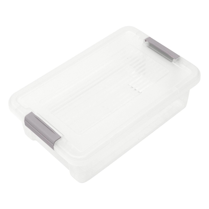 Libbi Lou Plastic Storage Box with Lids | Stackable Clear
