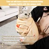 Cat Grooming Wrap,Anti-Escape Cat Wrap for Grooming,Self-Adherent Soft Cat Blanket