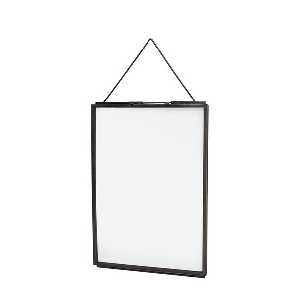 LaLe Living Mara Picture Frame in Black Iron for Hanging,