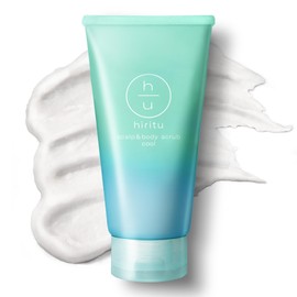 Hiritsu Scalp & Body Scrub, Cool Cool, Refreshing Scrub, 2-Way Scrub, For Use On Scalp & Body, Smelly Scalp, Sticky Hair, Increases Thickness, Skin & Blackhead Care, Smooth & Soft Hair, Clear Skin