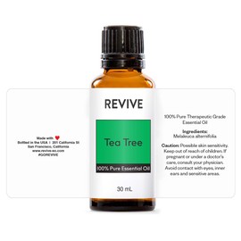 Tea Tree Essential Oil 30mL by Revive Essential Oils - 100% Pure Therapeutic Grade, For Diffuser, Humidifier, Massage, Aromatherapy, Skin & Hair Care