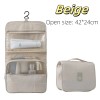 Hanging Toiletry Bag for Travel – Foldable Polyester Organizer with