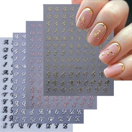 12 Sheets Gold Nail Stickers Star Nail Art Stickers Moon 3D Self Adhesive Nail Decals Silver Rose Gold Black Nail Art Decals Holographic Nail Design for Women Girls Accessories DIY Manicure