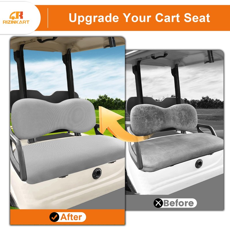 Golf Cart Front Seat Covers Set Fit for EZGO TXT/RXV,