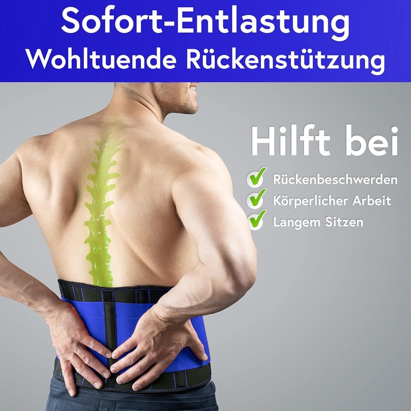 Vigo Sports Back Brace, Machine-Washable – Anti-Sweat Kidney Belt for