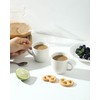 Hasense 3 OZ White Espresso Cups and 4 OZ Black