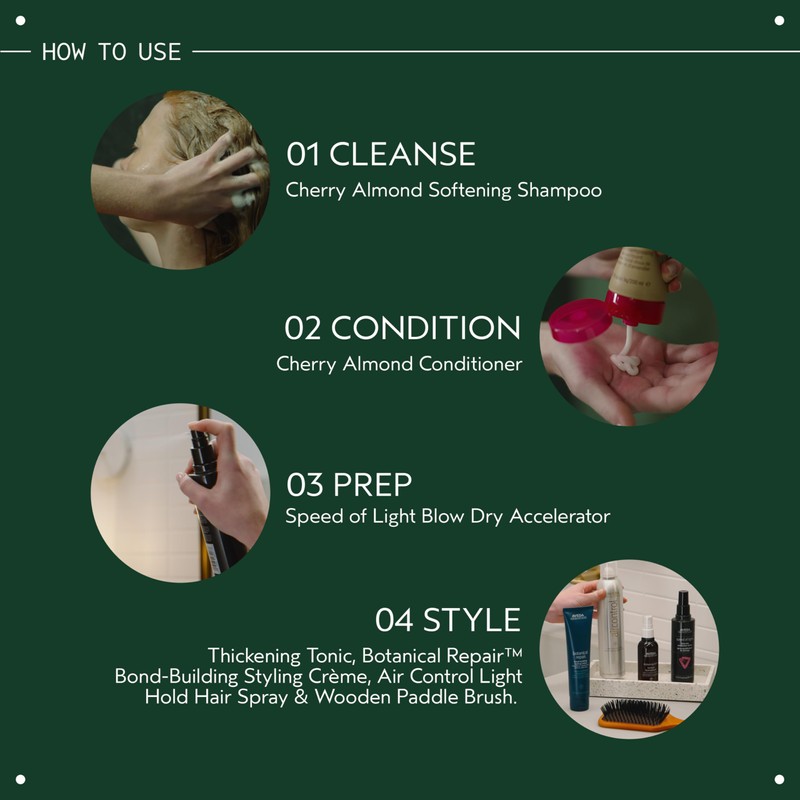 Aveda Cherry Almond Softening Shampoo | Gentle Daily Shampoo |