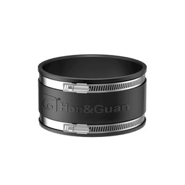 Hon&Guan 6 Dust Collection Fittings Rubber Noise Reduction Clamp for 6 Inch PVC Pipe/HVAC Inline Duct Fans and Carbon Filters/Duct Reducer