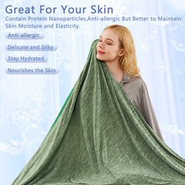 Topcee Cooling Blanket(90"x108"King Size) for Night Sweats Absorbs Heat to Keep Adults Cool on Warm Nights, Q-Max 0.5 Cooling Blankets for Hot Sleepers, Ultra-Cool Lightweight Blanket for Bed