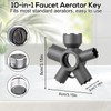 10-in-1 Faucet Aerator Removal Tool, Plastic Sink Kitchen Bathroom Aerator