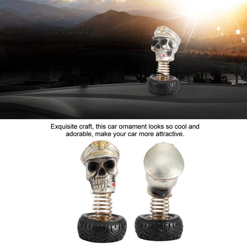 Car Dashboard Decoration,Fashion Swing Skull Style Car Interior Decoration Dashboard