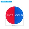 PATIKIL Pack of 4 Self Stick Hot/Cold Water Label Acrylic