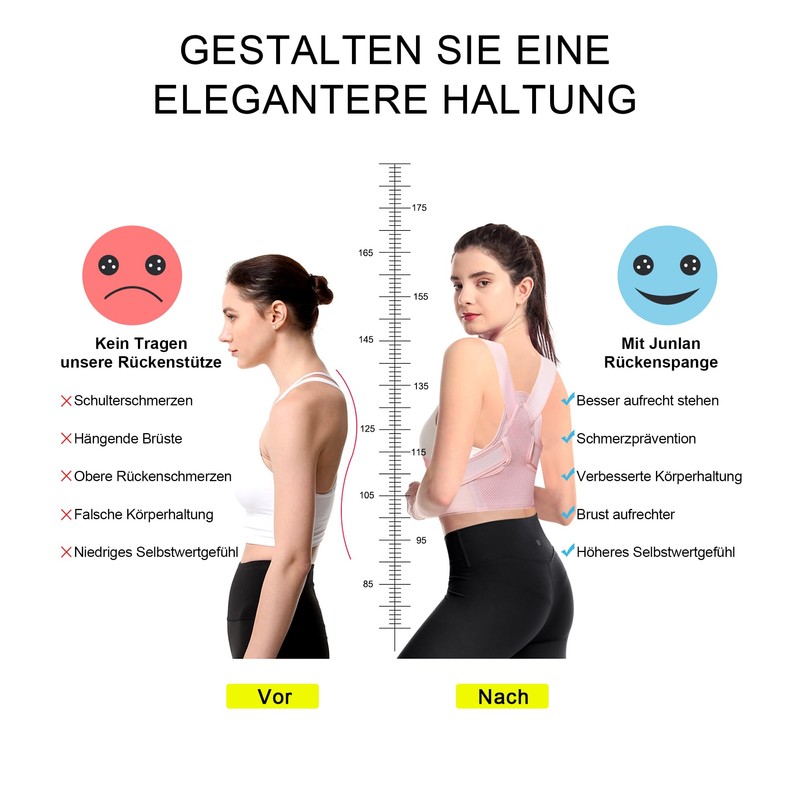 Junlan Back Straightener Posture Corrector Back Women and Men Shoulder