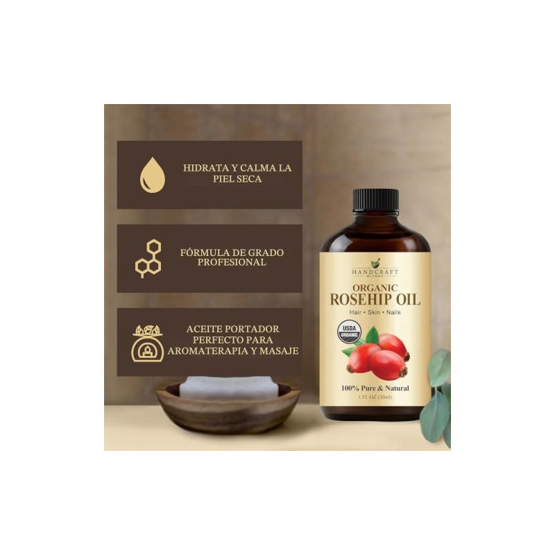 Handcraft Blends Aceite de Rosa Mosqueta Orgánico - 1 Fl