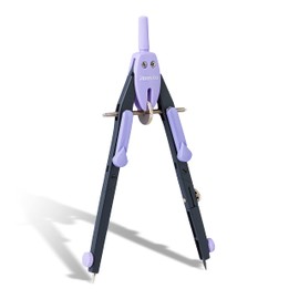 Aristo AR552744-23 BTS Quick Adjustment Compass (Circles up to 340 mm Diameter, 2 Joints, Refills and Replacement Needle) Neon Lavender