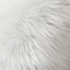 OYIMUA White 18'' x 18'' Fluffy Soft Faux Fur Cushion