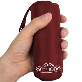 Outdoro Sleeping Bag, Ultra Lightweight Travel Sleeping Bag, Only 230 g Microfibre, Thin & Small, Lining, Travel Sheet