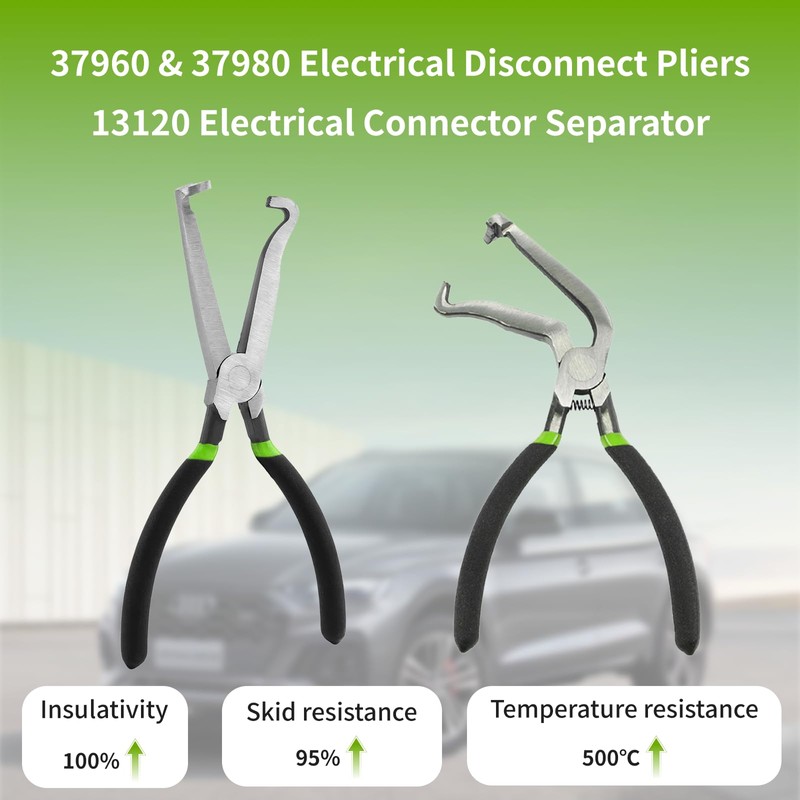 3PCS 37960 37980 Electrical Disconnect Pliers for Cars 60 Degree