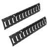 2PCS Powder Coated Black E Track Tie Down Rail Kit