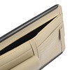 X AUTOHAUX Beige Universal Car Sun Visor Organizer Sunglasses Case