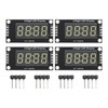 4 Sets Digital Tube Display Module LED 4 Digit 7