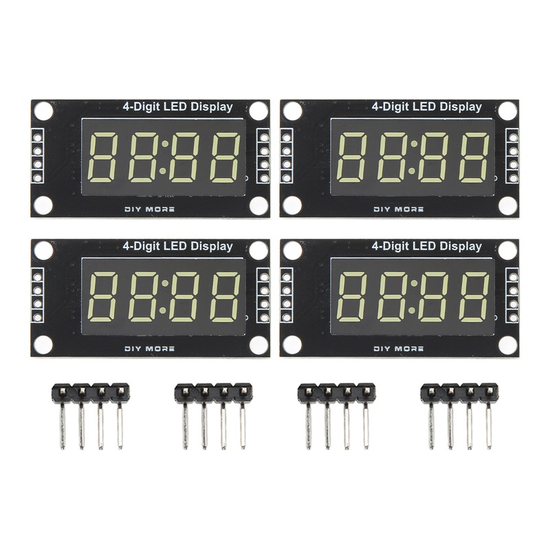 4 Sets Digital Tube Display Module LED 4 Digit 7